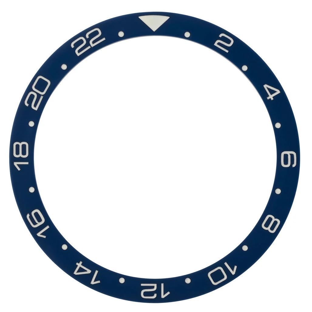 Islander Dark Blue 24 hour GMT Ceramic Luminous Bezel Insert for SKX007 #C47 kol saati
