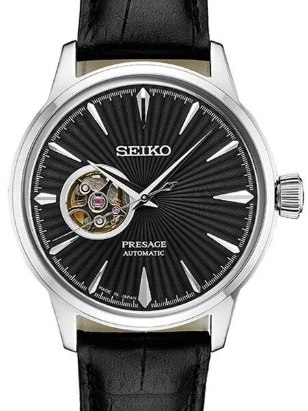 Seiko Presage Open-Heart, Cocktail Time Automatic Dress Watch with 40.5mm Case #SSA359 kol