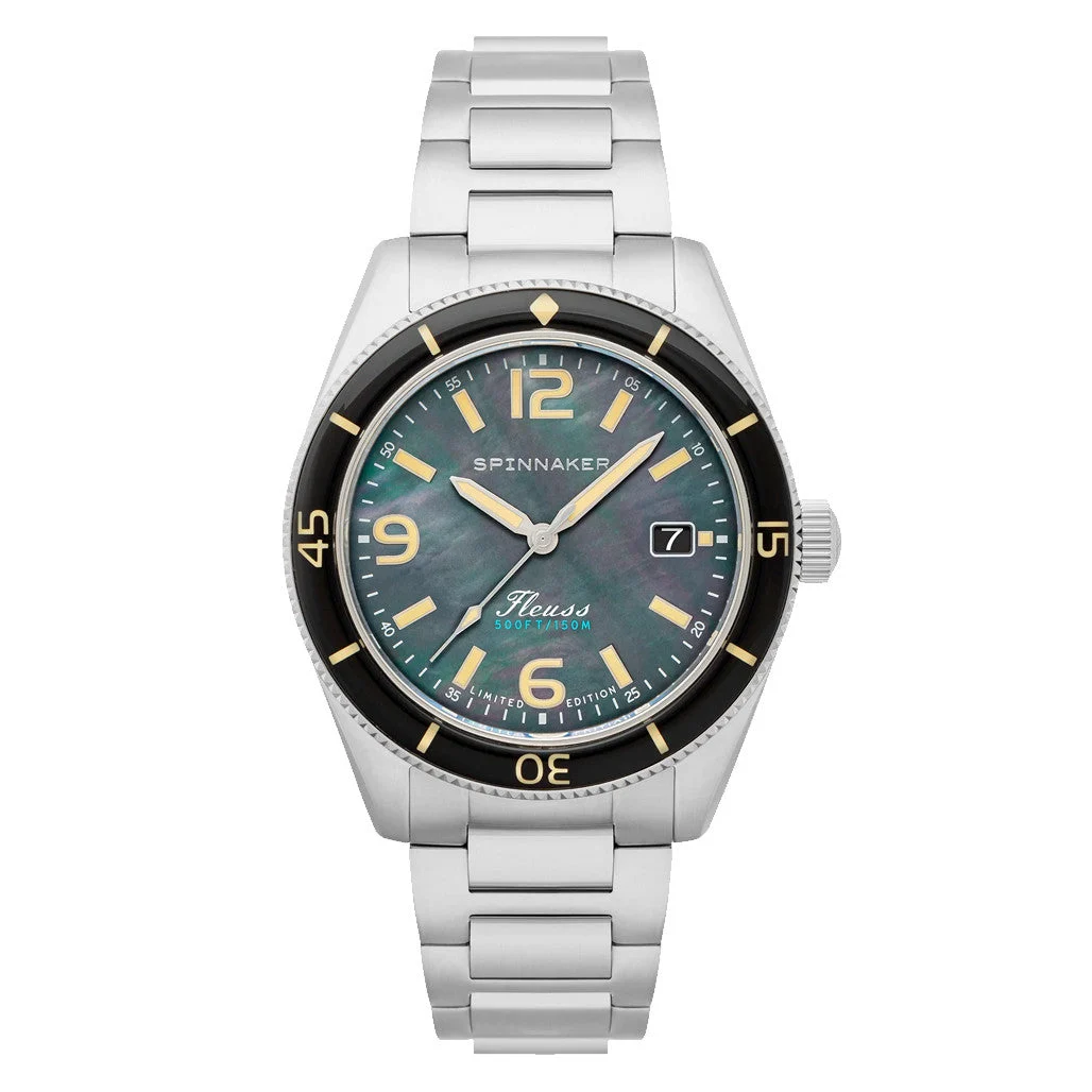 Spinnaker Fluess "Midnight Pearl" Limited Edition Automatic Diver #SP-5108-11 kol saati