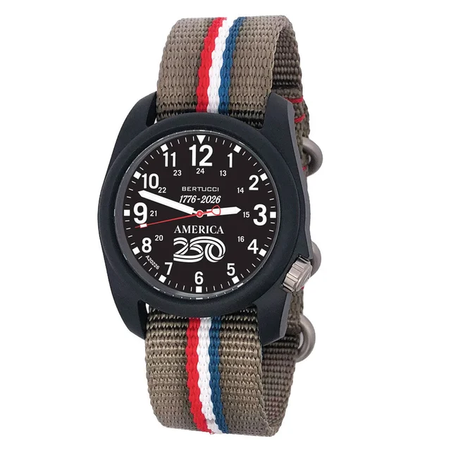 Bertucci Field America 250 Black Dial Watch #11157 kol saati