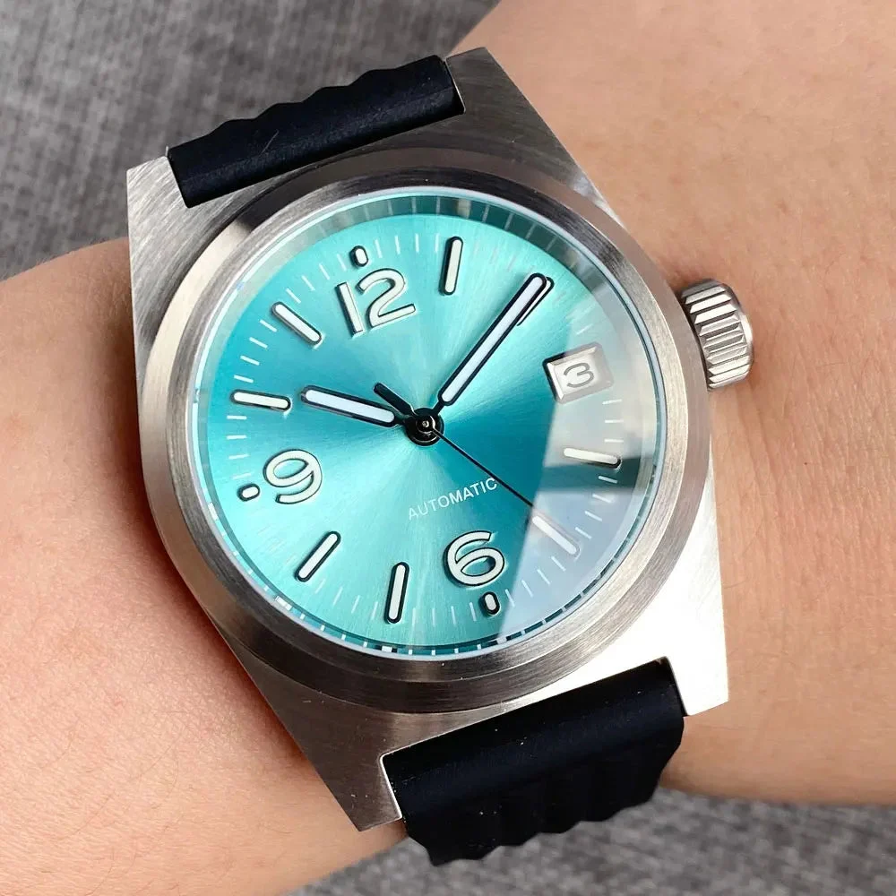 Tandorio Unimatic U2 369Dial TD108M 38MM 20ATM NH35A Automatic Sunburst AR Domed Sapphire 1005009958910760-white sterile-solid caseback 38 mm kol saati