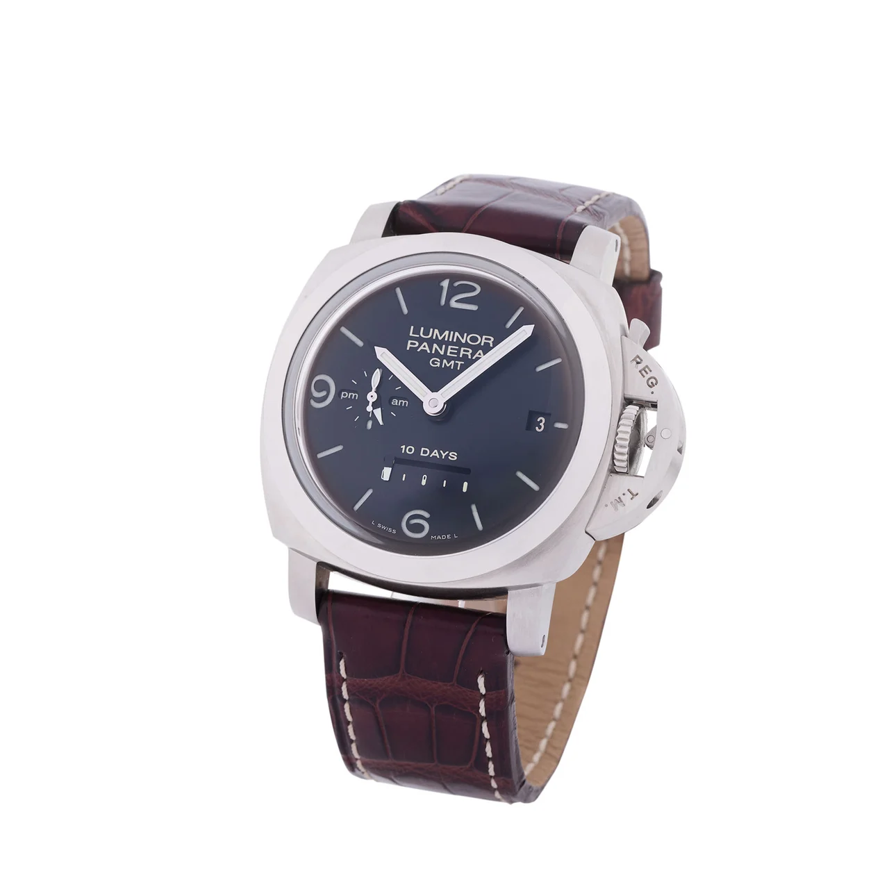 Panerai PANERAI, REF. PAM 270, LUMINOR GMT, 10 DAYS, LIMITED 0610/1000, STEEL kol saati