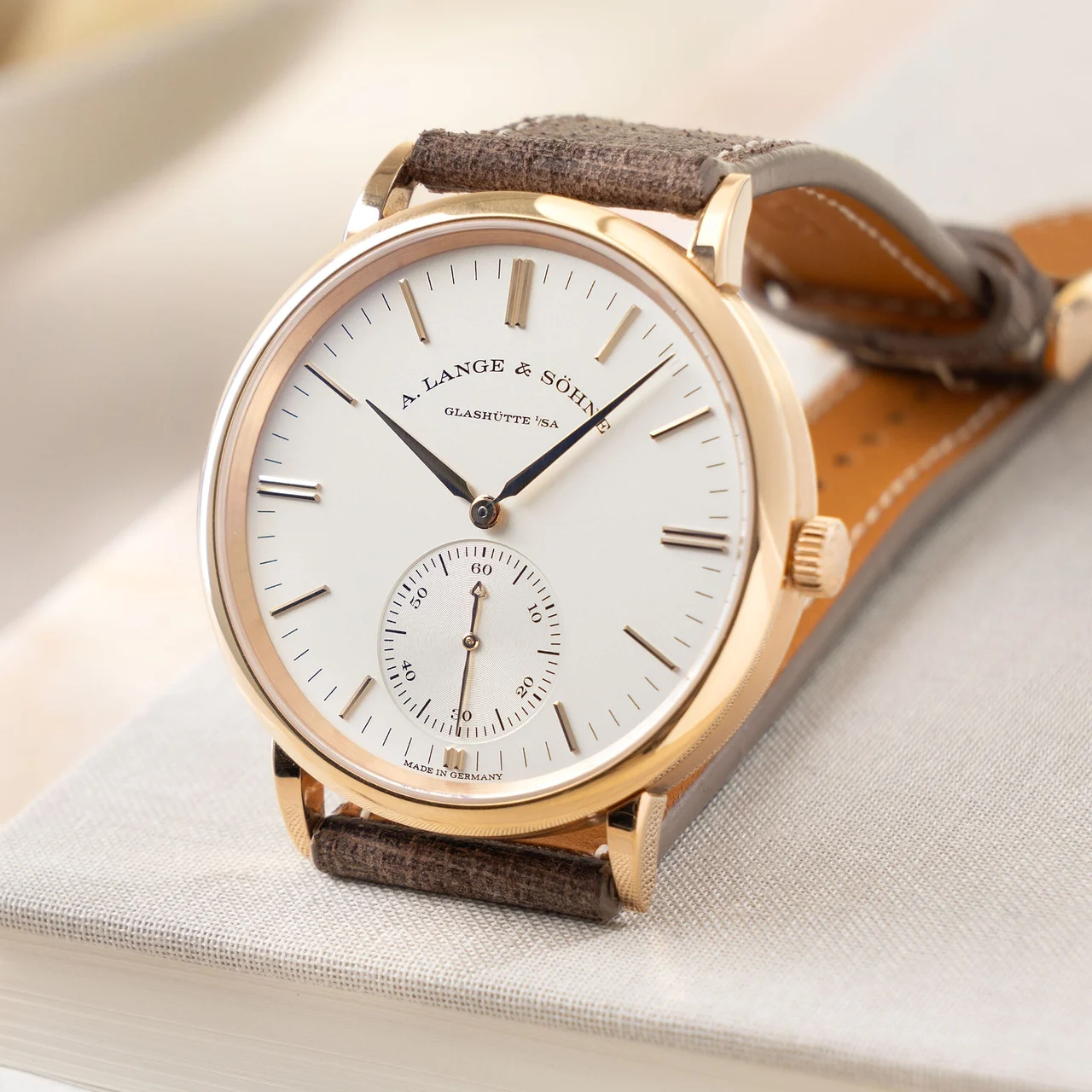 A. Lange & Sohne Saxonia W-2840 38 mm kol saati
