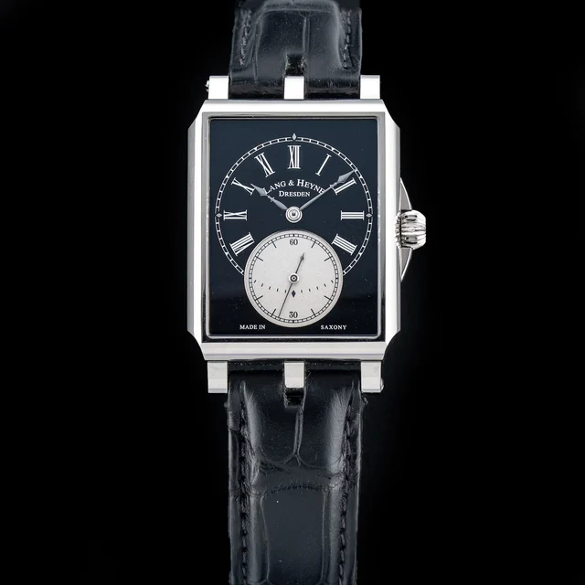 Lang & Heyne Georg Stainless Steel Black Dial 210009N34330 kol saati