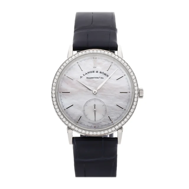A. Lange & Sohne Lange & Söhne Saxonia 840.029 37MM White Gold Diamond Bez A. Lange & Söhn