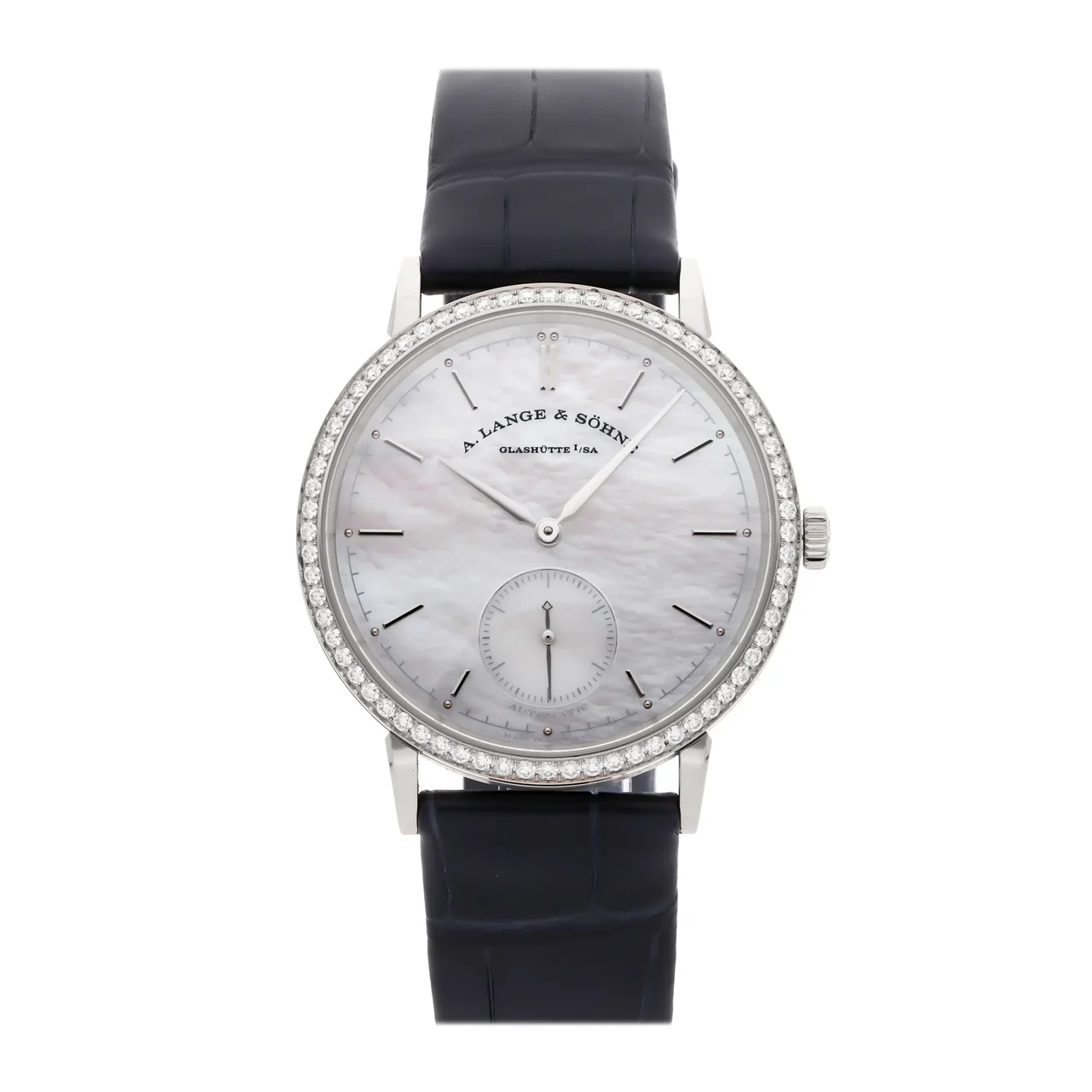 A. Lange & Sohne Lange & Söhne Saxonia 840.029 37MM White Gold Diamond Bez A. Lange & Söhne Saxonia 840.029 37MM White Gold Diamond Bez 37 mm kol saati
