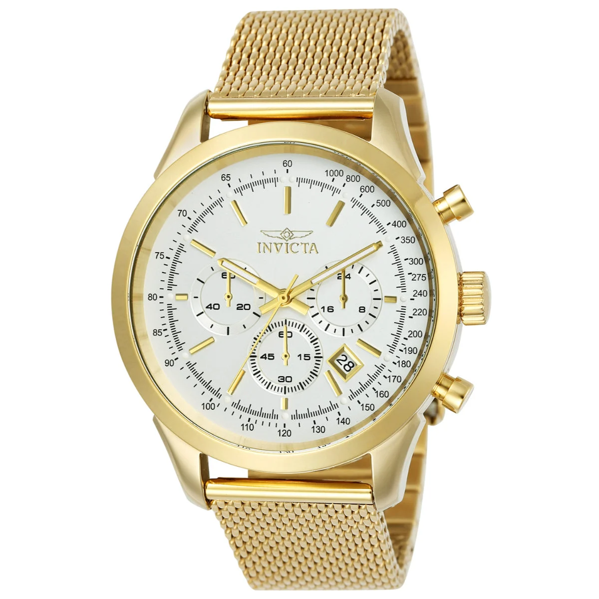 Invicta Speedway Watch - 45mm, Gold (ZG-25225) 45 mm kol saati