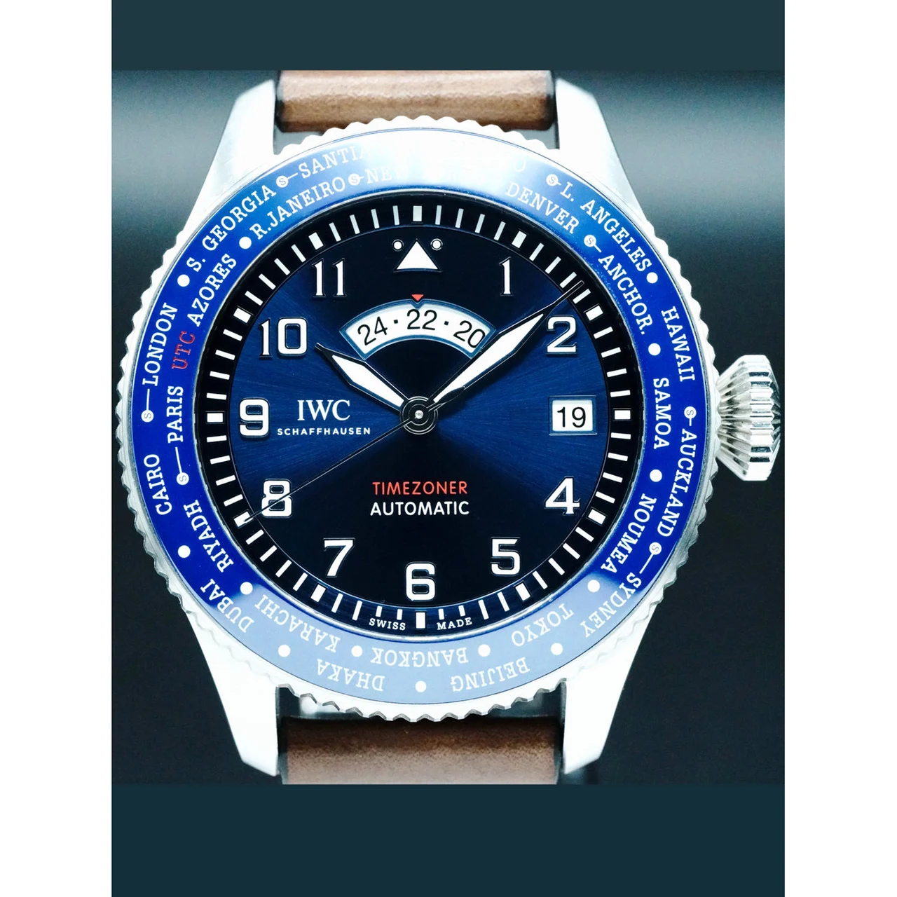 IWC World Time 210000074544 46 mm kol saati