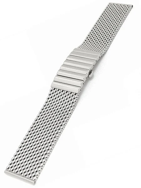 Staib Scratch and Dent - Polished Mesh Bracelet #SND1002 (Straight End, 20mm) 30 mm kol saati