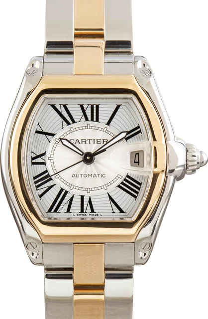 Cartier Roadster W62031Y4 Steel & Yellow Gold kol saati