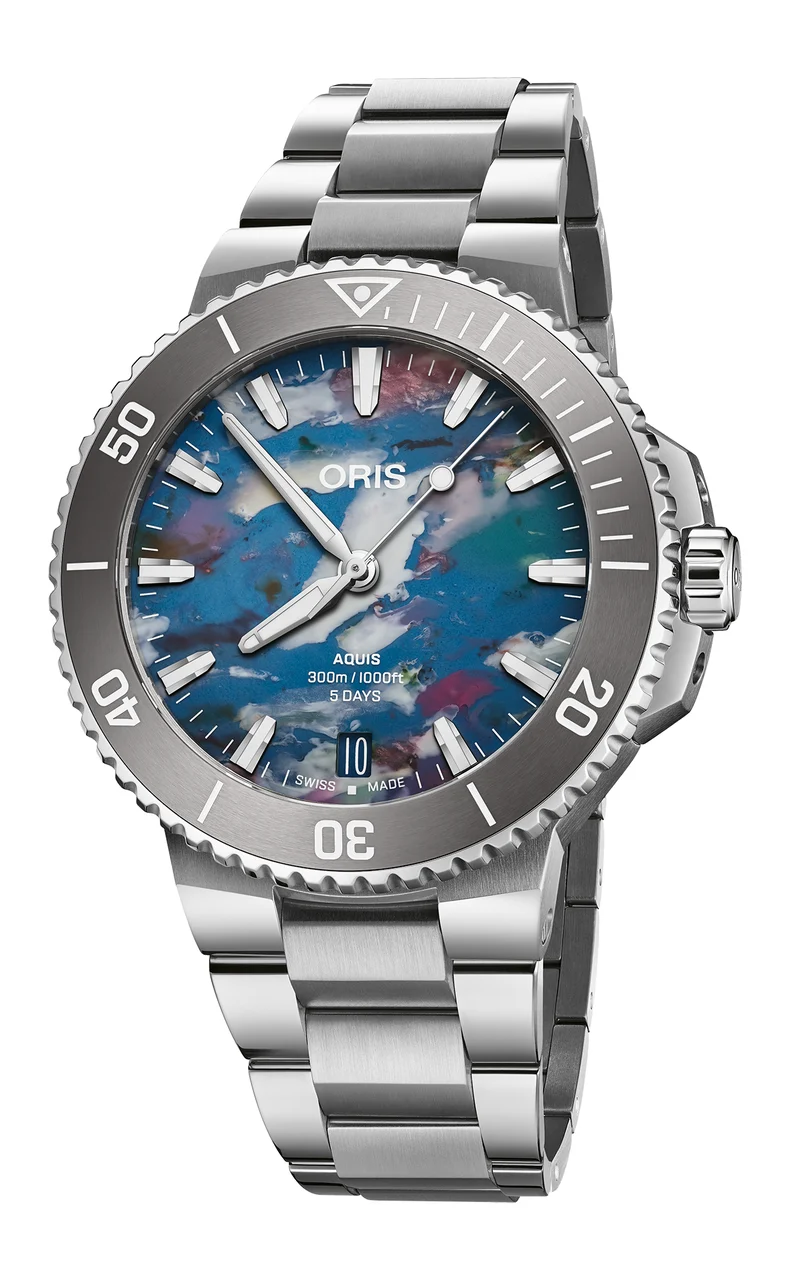 Oris Aquis Date Upcycle Calibre 400 01 400 7790 4150-07 8 23 02PEB 43.5 mm kol saati
