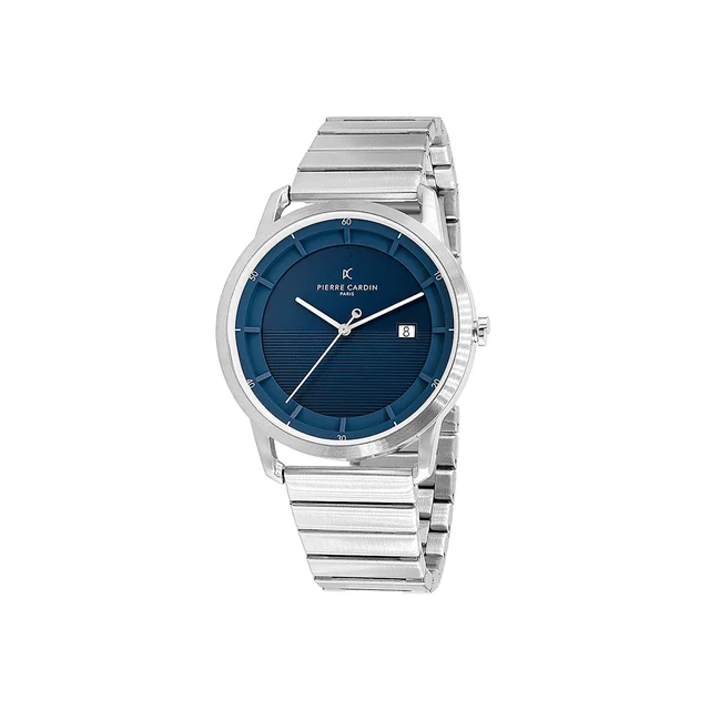 ST. GERMAIN Lines Watch with Blue Dial, Silver Case and Metal Links Strap CLC.6005 kol saa