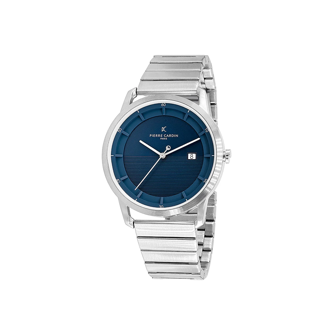 ST. GERMAIN Lines Watch with Blue Dial, Silver Case and Metal Links Strap CLC.6005 kol saati