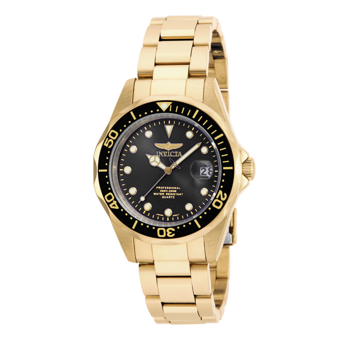 Invicta Pro Diver Watch - 37.5mm, Gold (17051) 37.5 mm kol saati