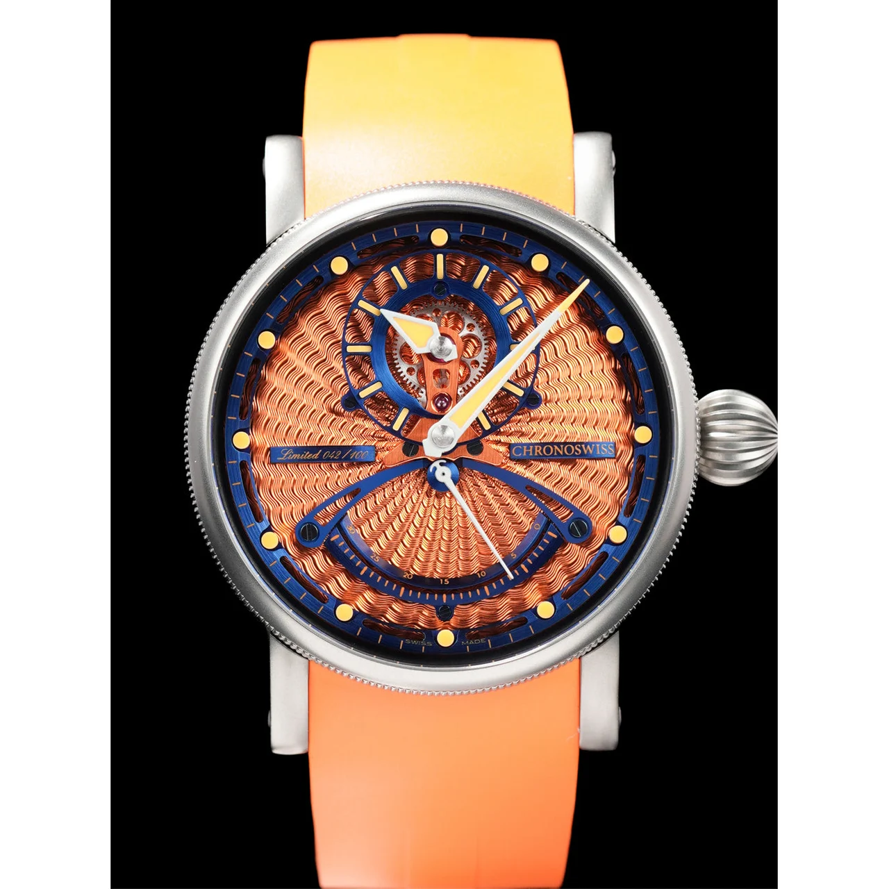 ChronoSwiss ReSec Helium Manufacture 21000N29028 42 mm kol saati