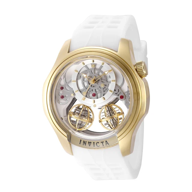 Invicta Specialty Twin-Axis Watch w/ Skeleton Dial - 46mm. White (50578) kol saati