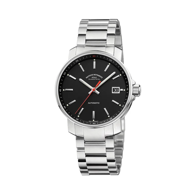 Muhle Glashutte Black on Bracelet M1-25-23-MB kol saati