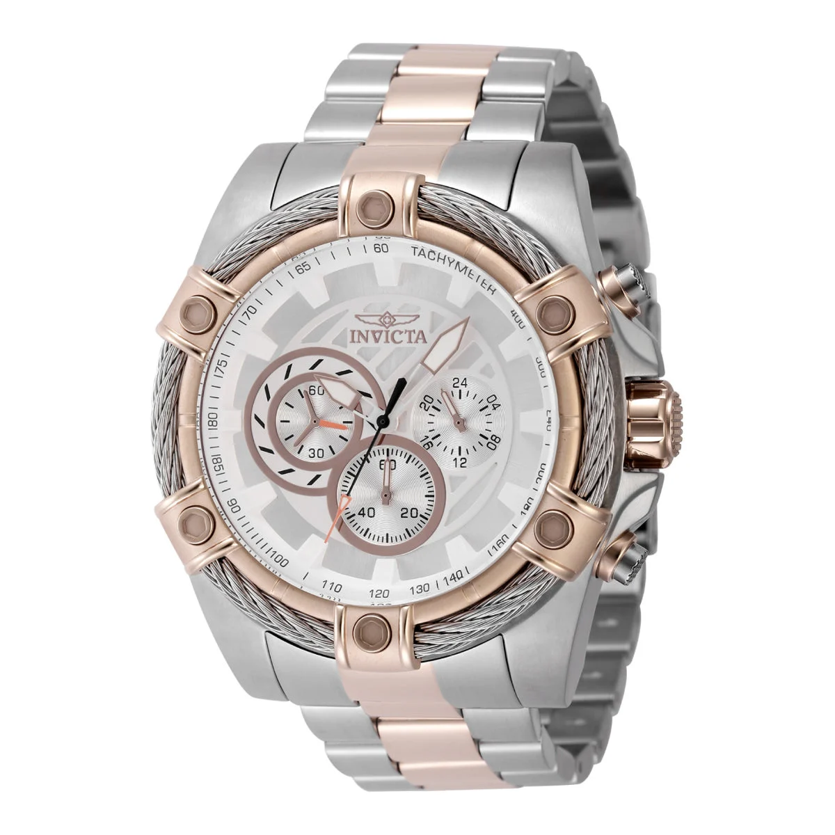 Invicta Bolt Ace Watch - 52mm. Rose Gold, Steel (48869) 52 mm kol saati