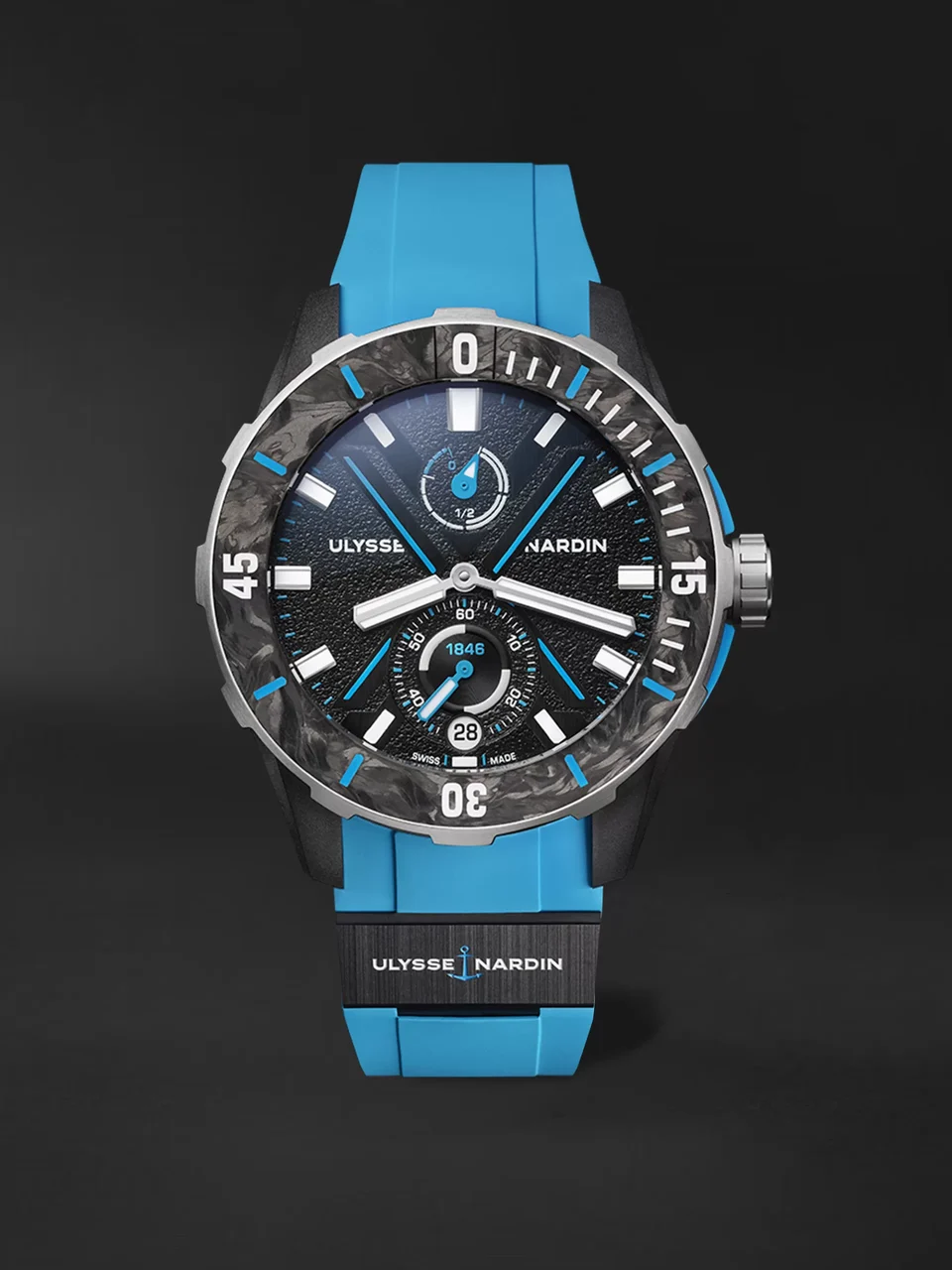 Ulysse Nardin Diver Net Azure 1183-170-2B/3B 44 mm kol saati