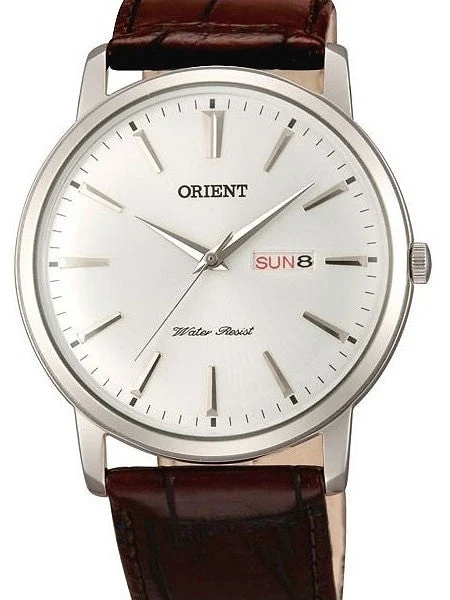 Orient Capital Quartz Analog Dress Watch with Day and Date Window #UG1R003W kol saati