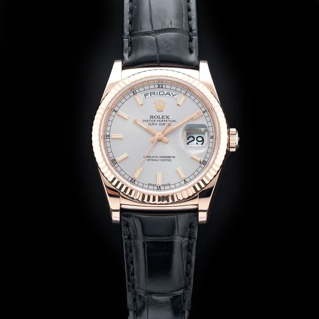 Rolex Day-Date 36 Rose Gold 210009N33176 kol saati