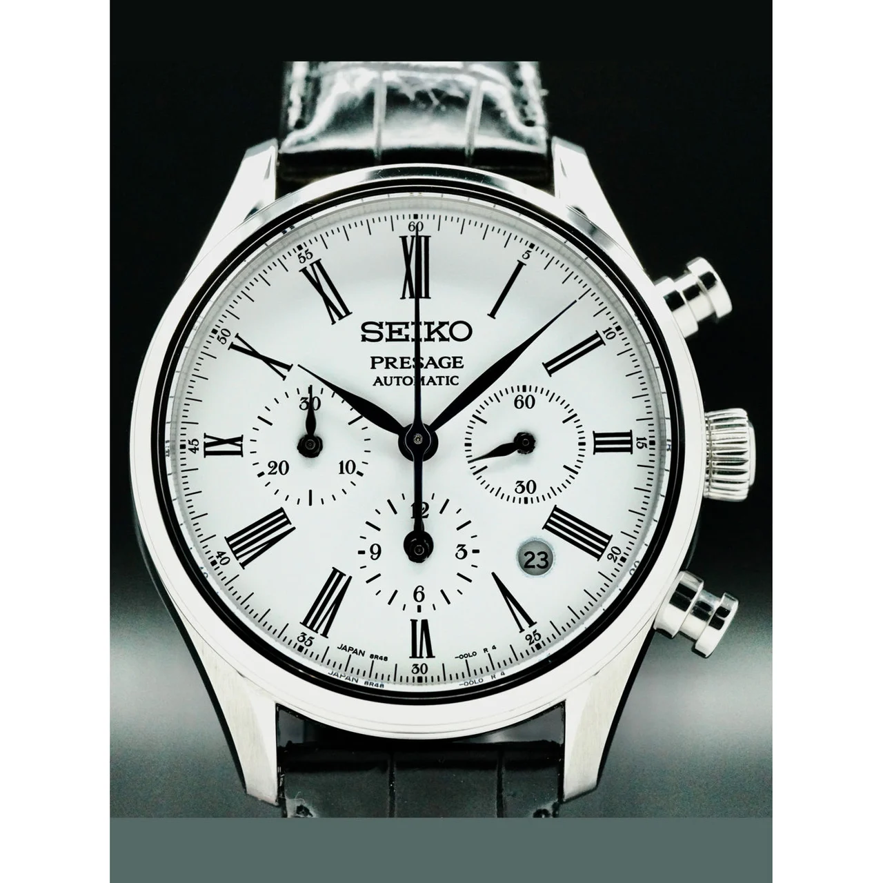 Seiko Presage Enamel Automatic Chronograph SRQ023 210000042628 42 mm kol saati