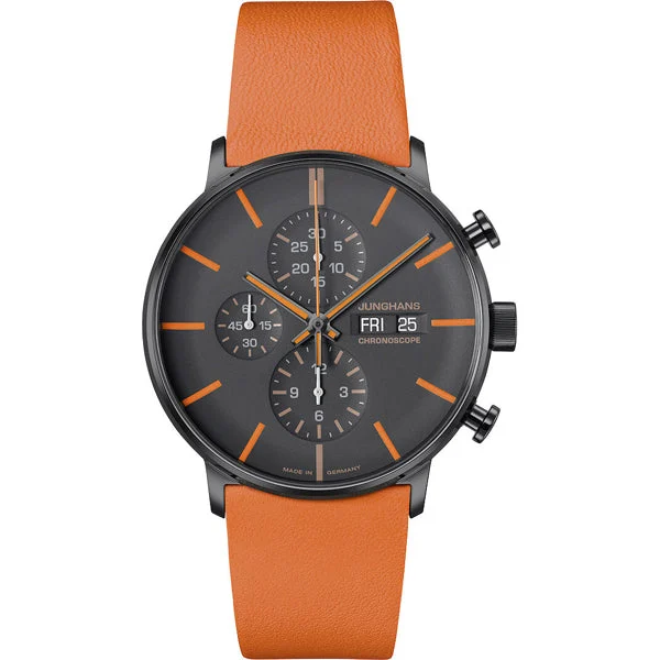 Junghans FORM A Chronoscope, English Date 027/4370.01 kol saati