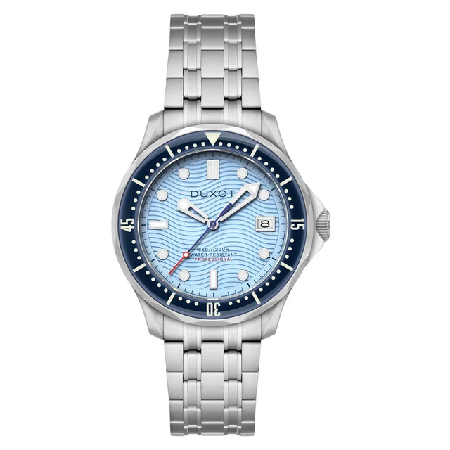 Duxot Henri Diver Automatic with Sea Blue Dial #DX-2060-88 kol saati