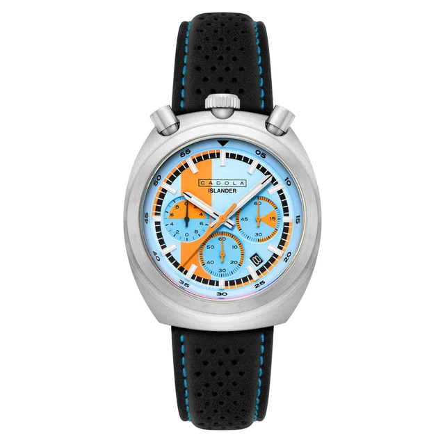 Cadola Islander Testa Di Toro Chronograph in Skyfire Drift #CD-1058-LIW0C kol saati