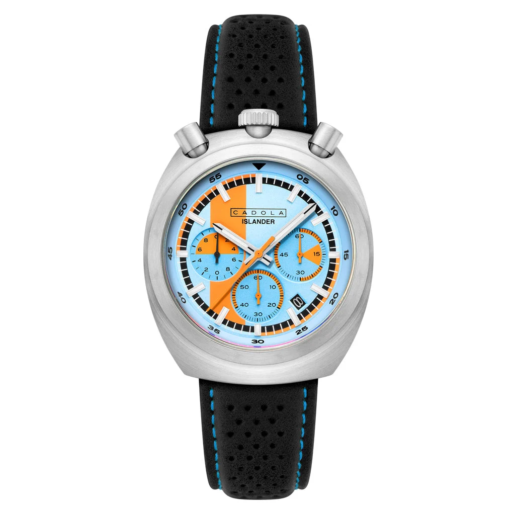 Cadola Islander Testa Di Toro Chronograph in Skyfire Drift #CD-1058-LIW0C 50 mm kol saati