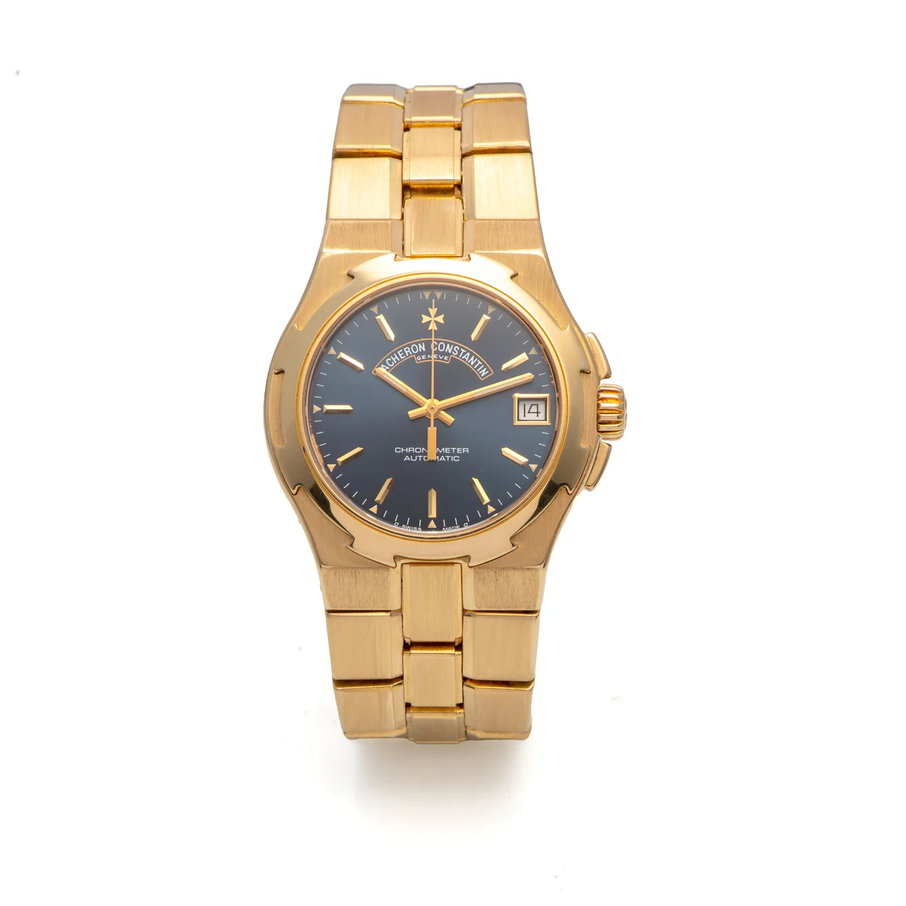 Vacheron Constantin VACHERON CONSTANTIN, REF. 42050, OVERSEAS, BLUE DIAL, AUTOMATIC, YELLOW GOLD kol saati