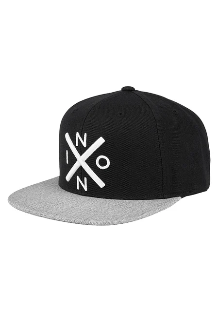 Nixon US Exchange Snapback Hat - Black / Heather Gray C2066-539-00 kol saati