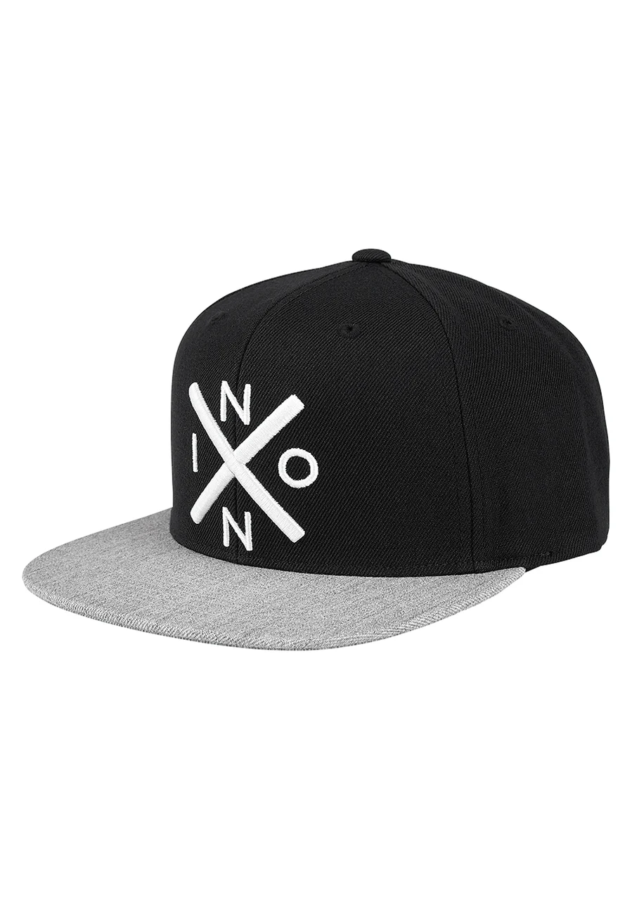 Nixon US Exchange Snapback Hat - Black / Heather Gray C2066-539-00 kol saati