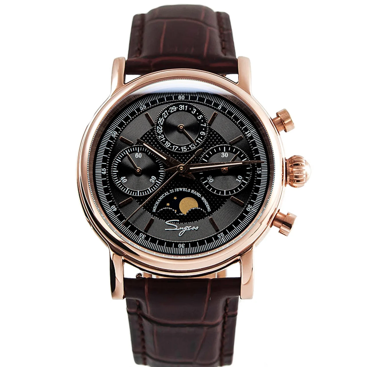 Sugess MoonPhase Master SU1908GZ 40 mm kol saati