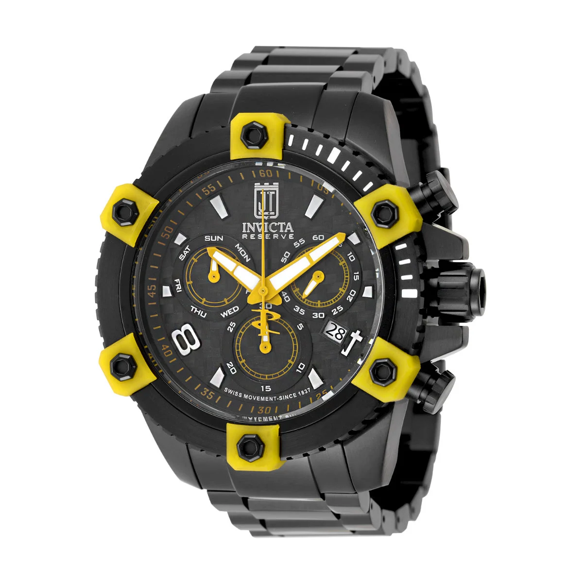 Invicta Arcanis Swiss Ronda Z60 Caliber Watch - 50mm, Black (51294) 50 mm kol saati
