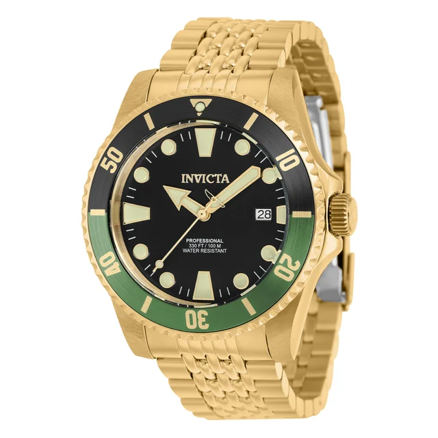 Invicta Pro Diver Kylix Automatic Watch - 44mm. Gold (39763) kol saati