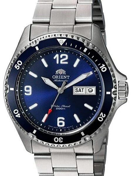 Orient Scratch and Dent - Blue Automatic Dive Watch with Bracelet #AA02002D SND941 41.5 mm kol saati