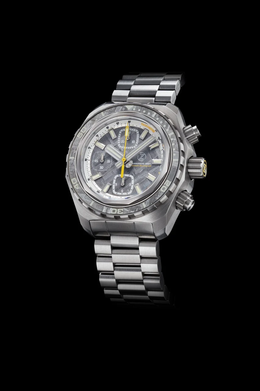 Zelos Hammerhead Chrono 1000m Diver SS Meteorite 44 mm kol saati