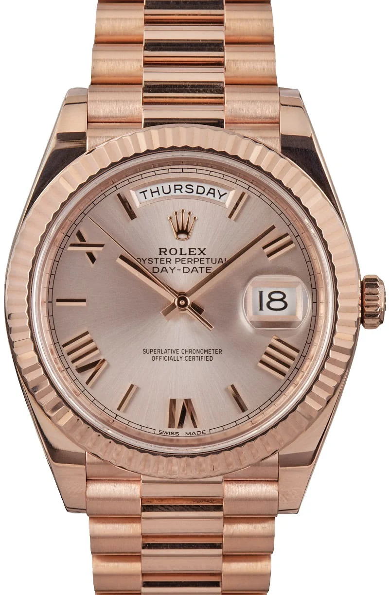 Rolex President 228235 Everose Gold 228235SNRP 40 mm kol saati