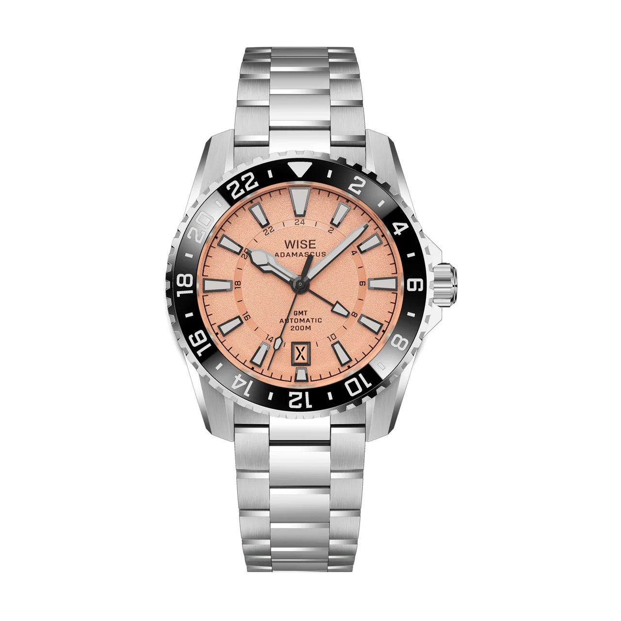 WISE ADAMASCUS ADX183 True GMT 40 mm kol saati
