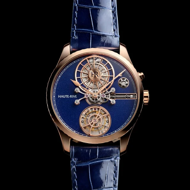 Haute-Rive Haute Rive Honoris I Rose Gold Midnight Blue Enamel Dial HR-H1-RG-MBL kol saati