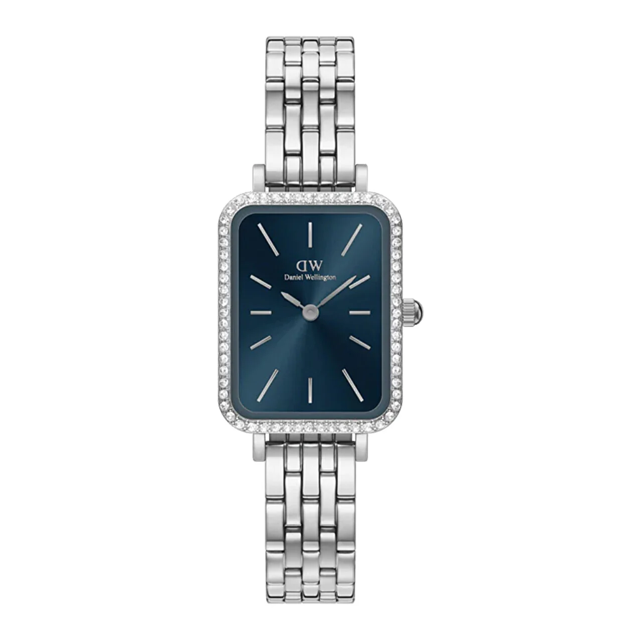 DANIEL WELLINGTON Quadro Lumine Bezel 5-Link Arctic S DW00600670 20 mm kol saati