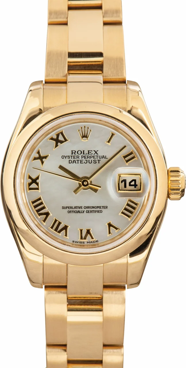 Rolex Datejust Pearl Dial 179168 26 mm kol saati