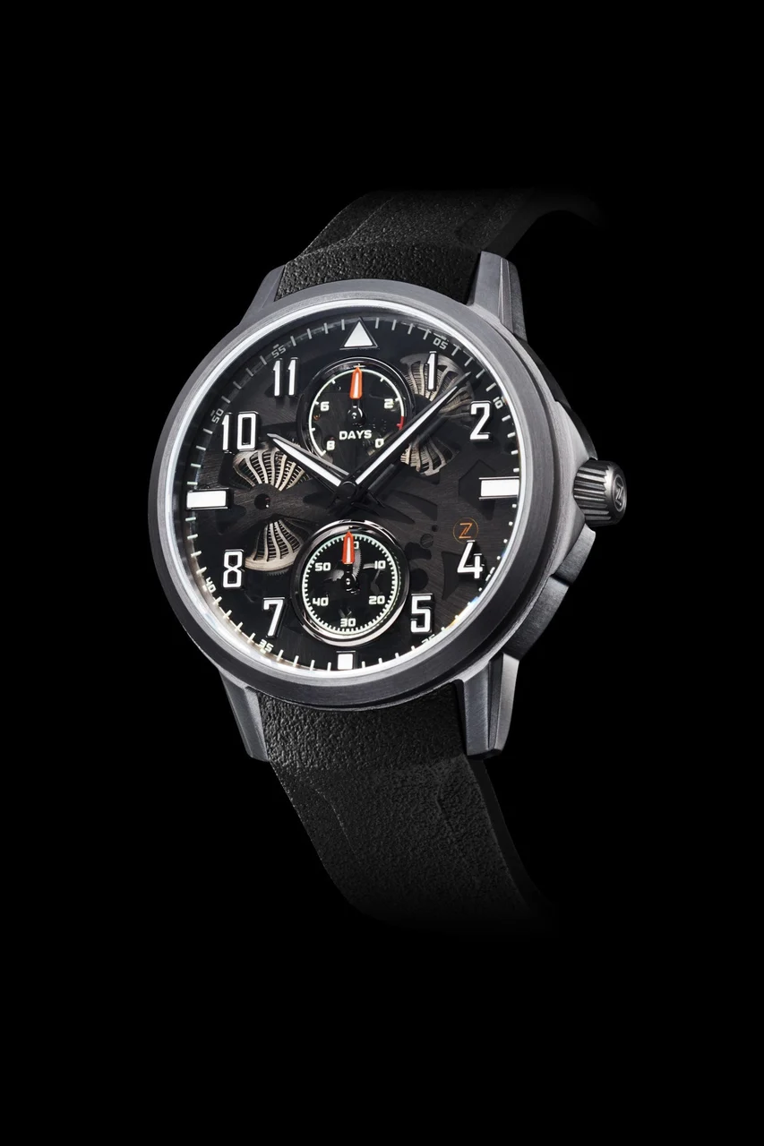 Zelos Mirage 8 Days Tantalum 48 mm kol saati