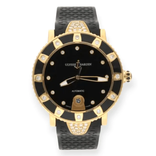 Ulysse Nardin Diver Rose Gold 42mm 8106-101 Pre-Owned Ulysse Nardin Lady Diver Rose Gold 4