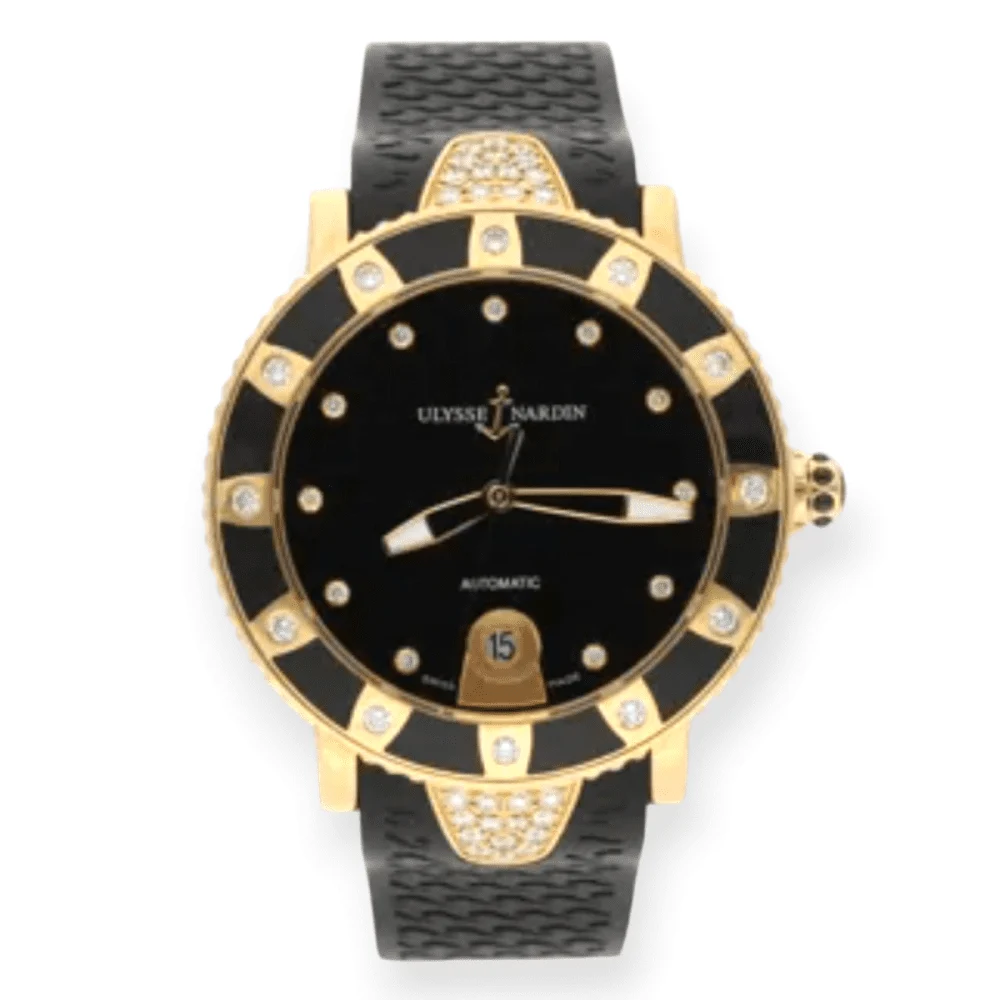Ulysse Nardin Diver Rose Gold 42mm 8106-101 Pre-Owned Ulysse Nardin Lady Diver Rose Gold 42mm 8106-101 42 mm kol saati