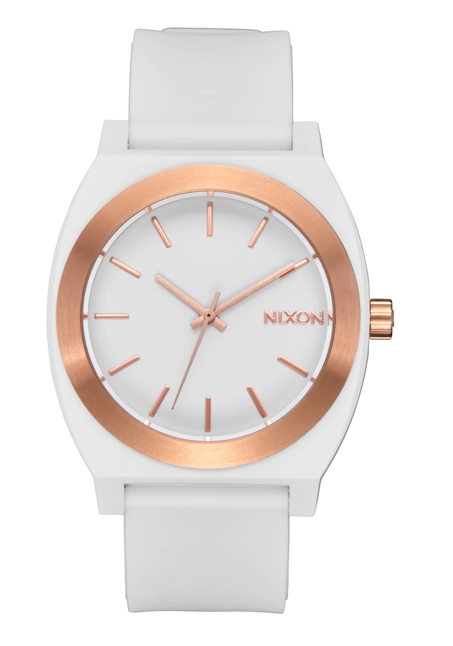 Nixon US Time Teller OPP - White / Rose Gold A1361-5171-00 39.5 mm kol saati