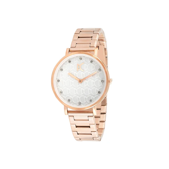 BONNE NOUVELLE WOMENS Bonne Nouvelle with PC Monogram White Dial and Metal Links Strap CBN