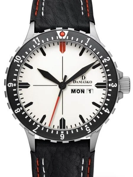 Damasko Swiss ETA Automatic with a Dual-Time 12 Hour Bezel and Fully Luminous Dial #DA45 DA45-12 42 mm kol saati