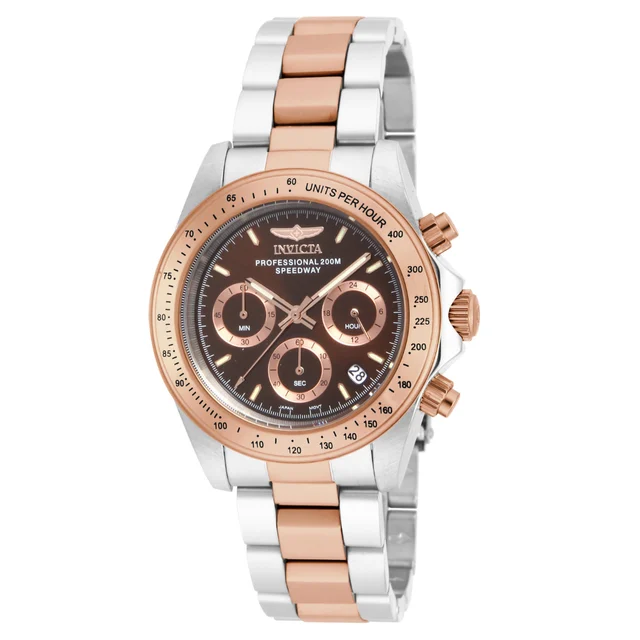 Invicta Speedway Torvane Watch - 39.5mm, Steel, Rose Gold (17029) kol saati